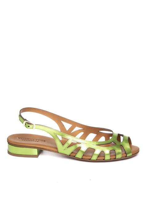 Green metal daria sandal VINCENT VEGA | V20 DARIALAM-LIME